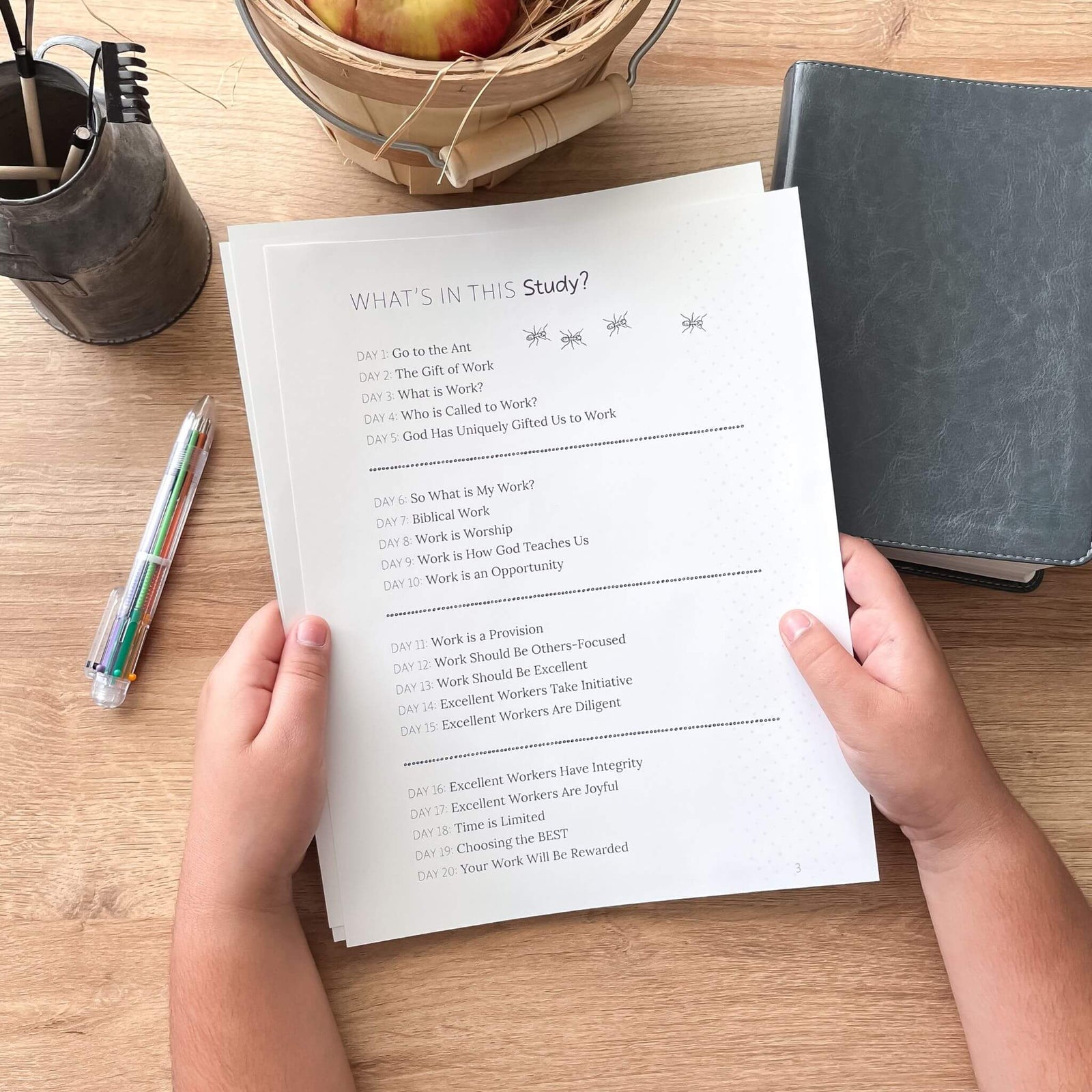 Work Unto the Lord Bible study printable