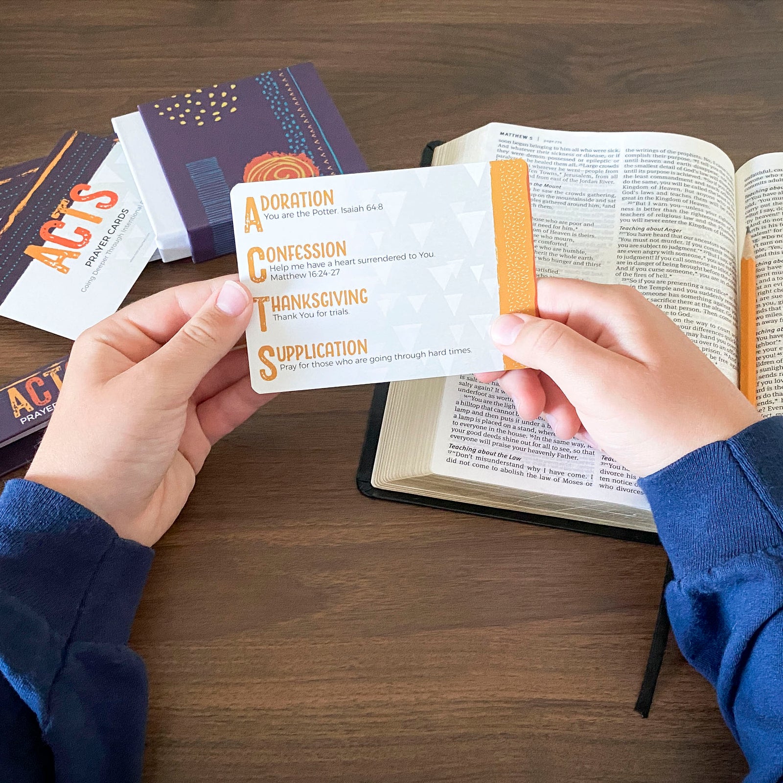 ACTS Prayer Cards for kids and teens