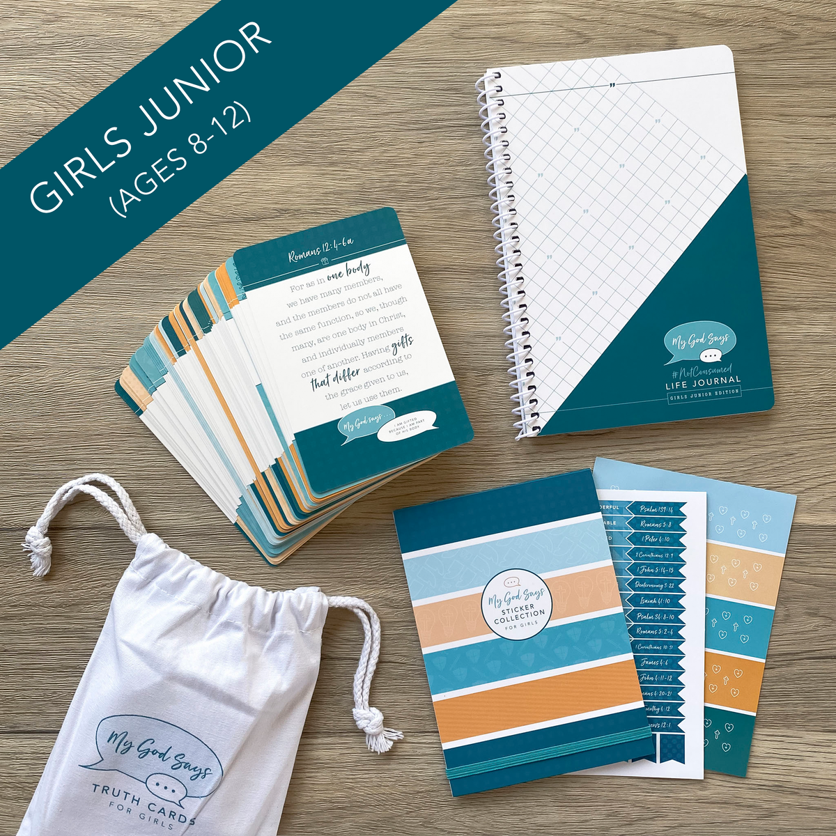 My God Says Life Journal bundle for junior girls