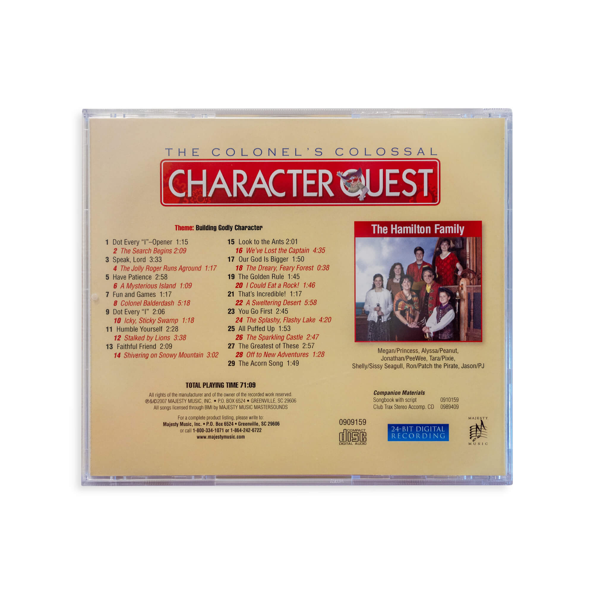The Colonel's Colossal Character Quest Audio Drama CD