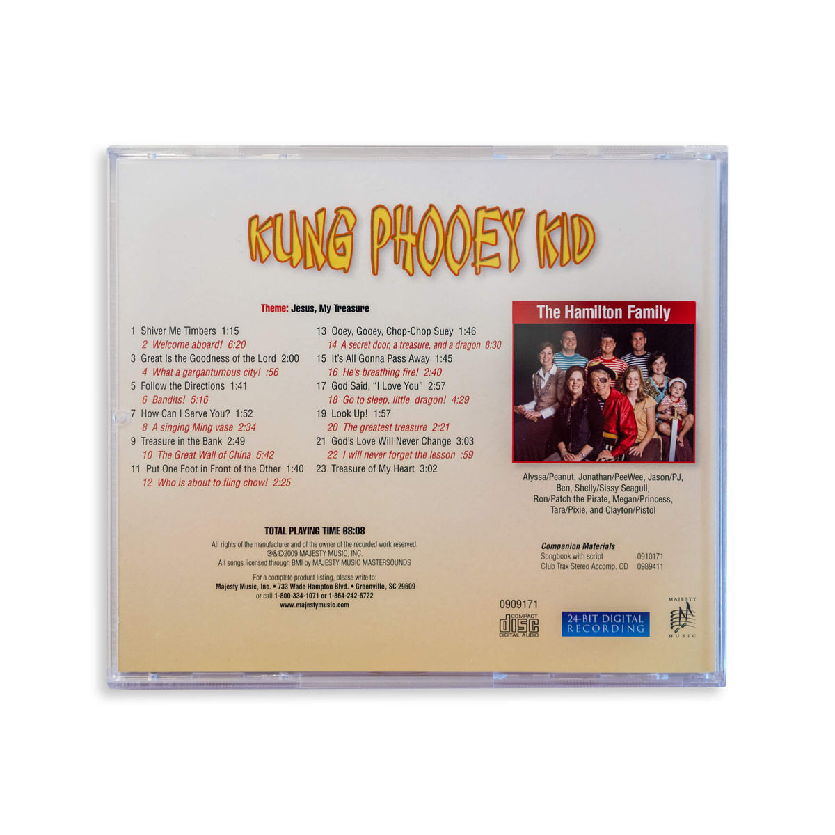 Kung Phooey Audio Drama CD - Back