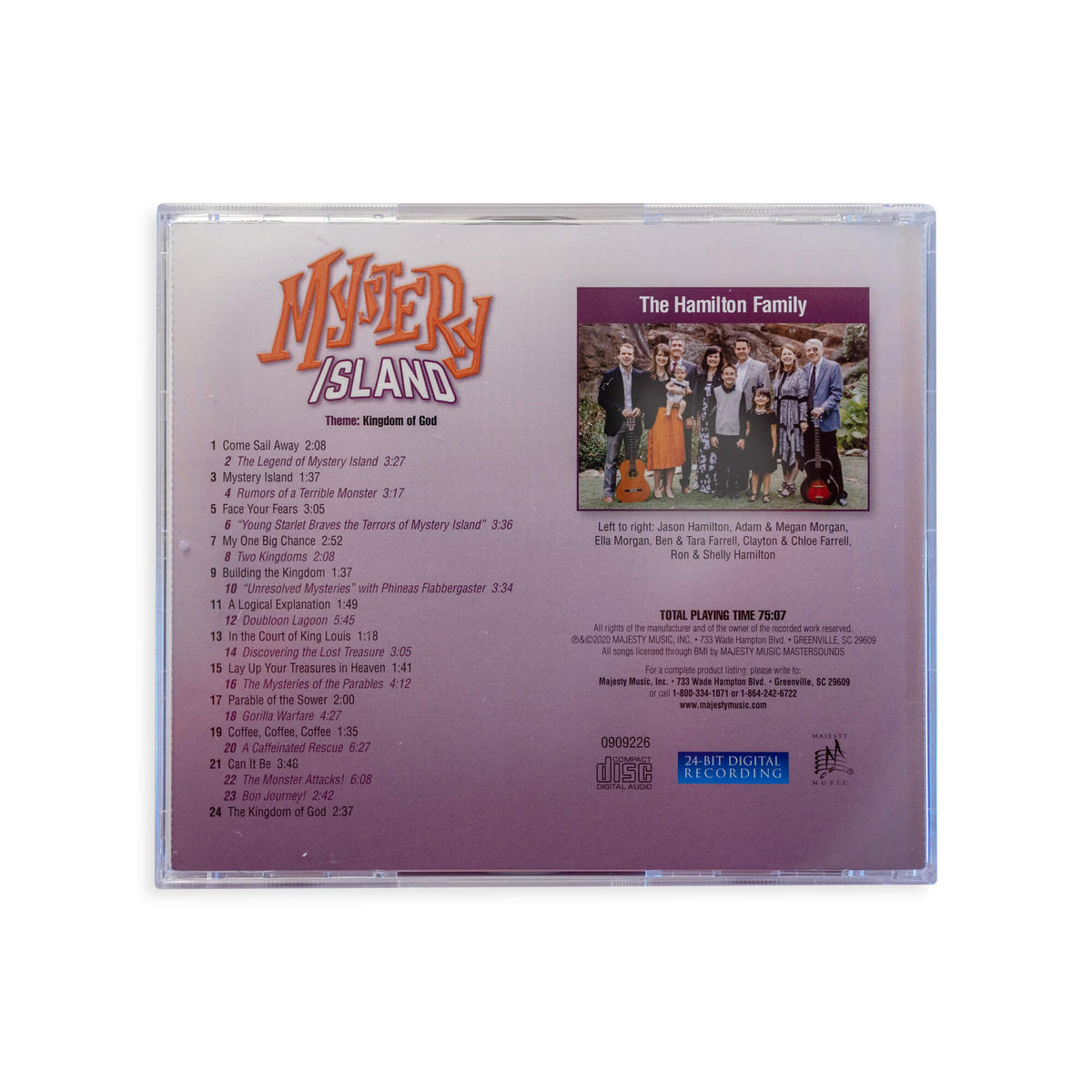 Mystery Island Audio Drama CD - Back