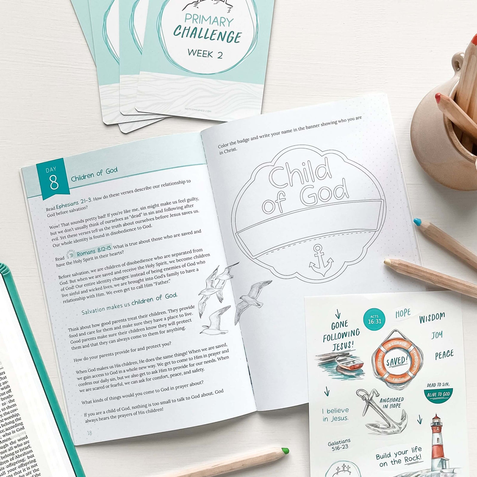 Rock Salvation Children's Bible Study Inside