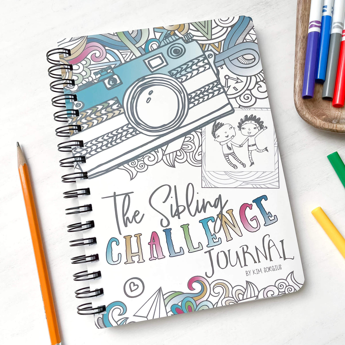 Sibling challenge journal for kids and teens