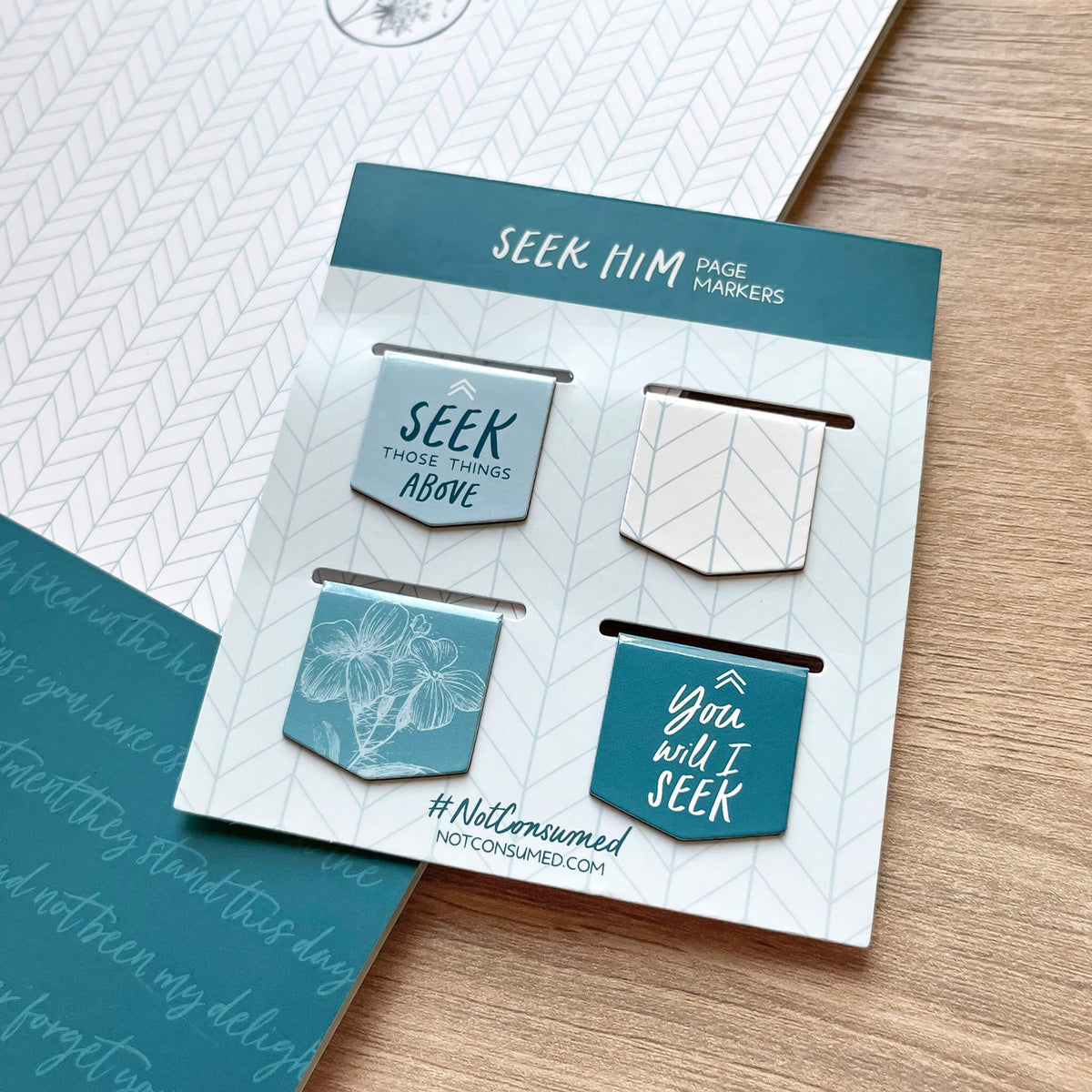 Seek Him Bible page markers bookmark
