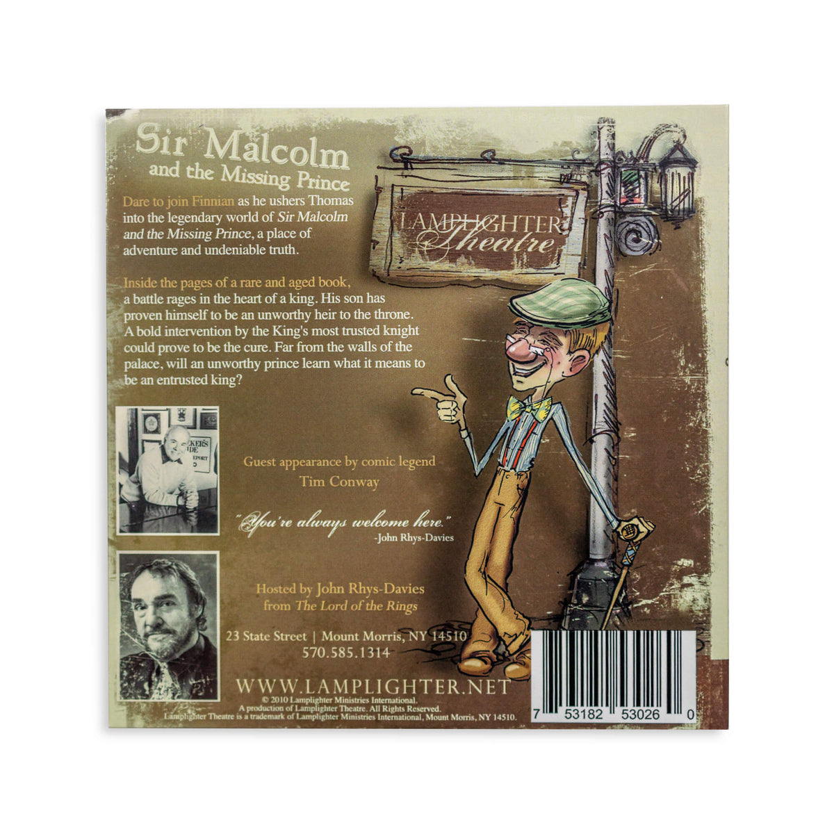 Sir Malcolm and the Missing Prince Audio drama CD (back)