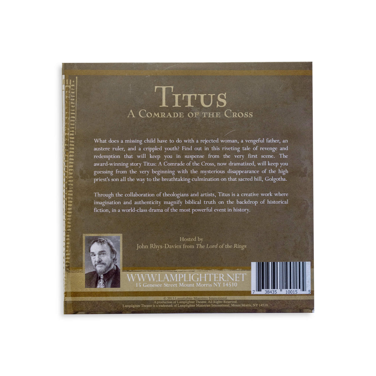Titus, A Comrade of the Cross Audio Drama (Ages 9+) Back