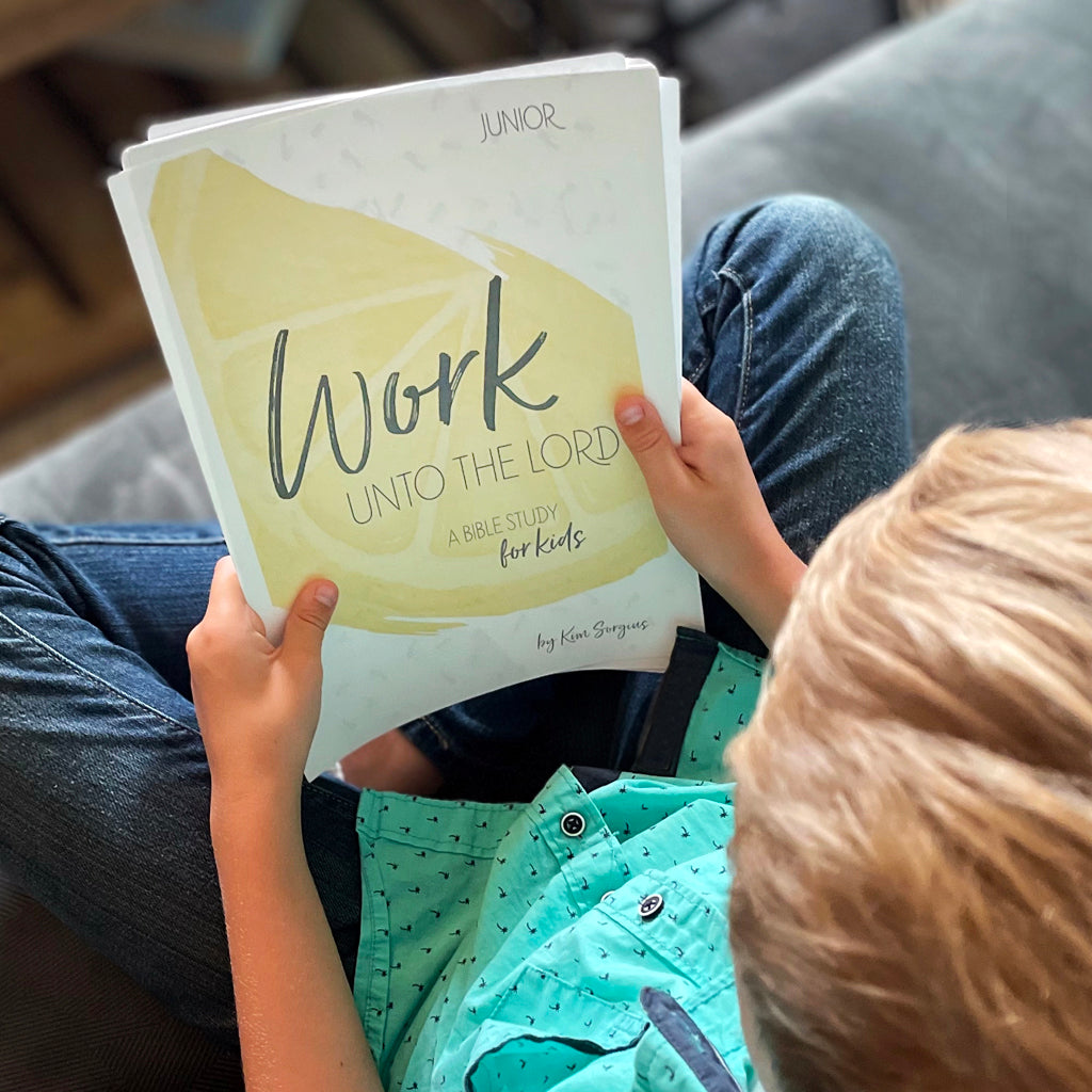Work Unto the Lord printable Bible study for kids and teens