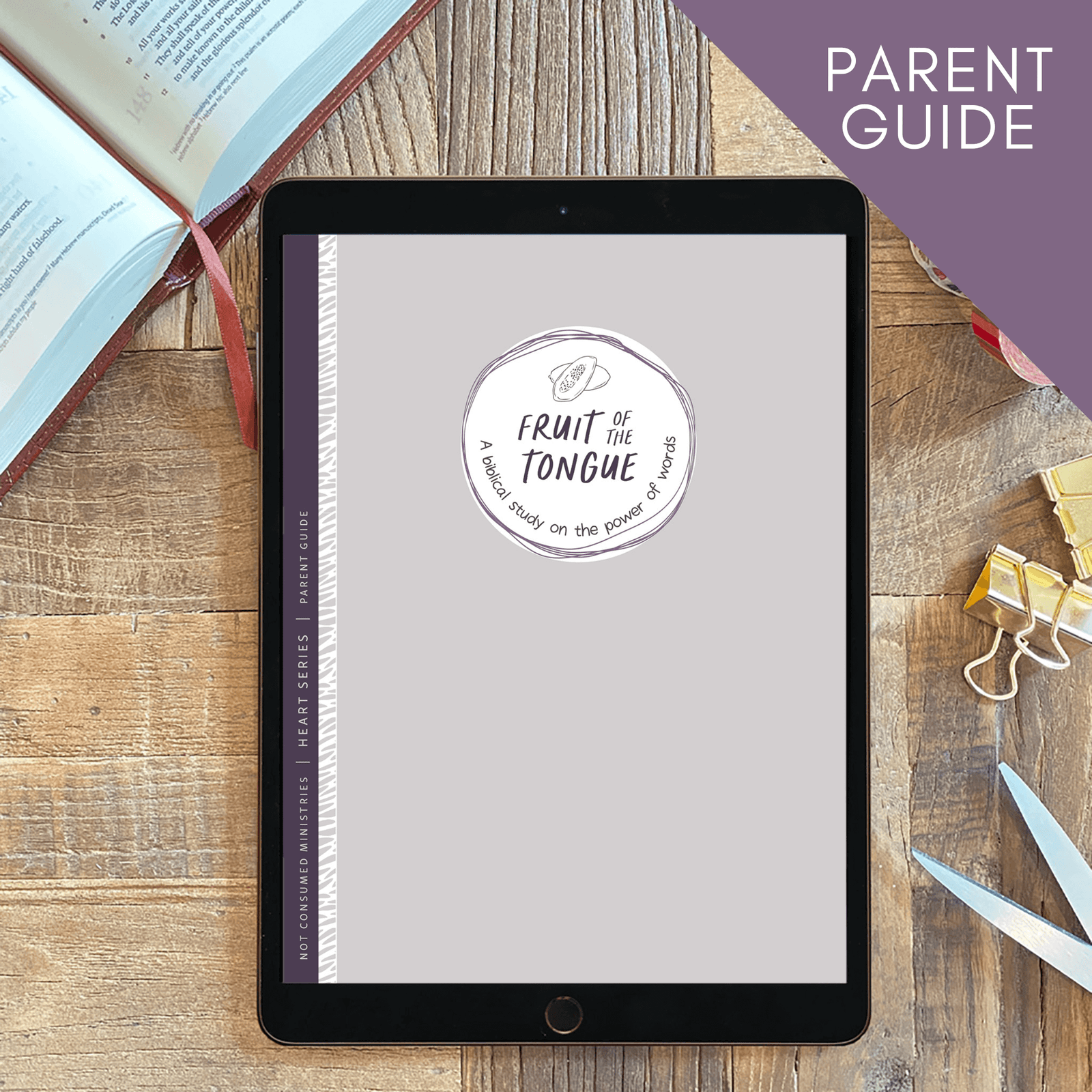 Fruit of the Tongue Bible study digital for parents