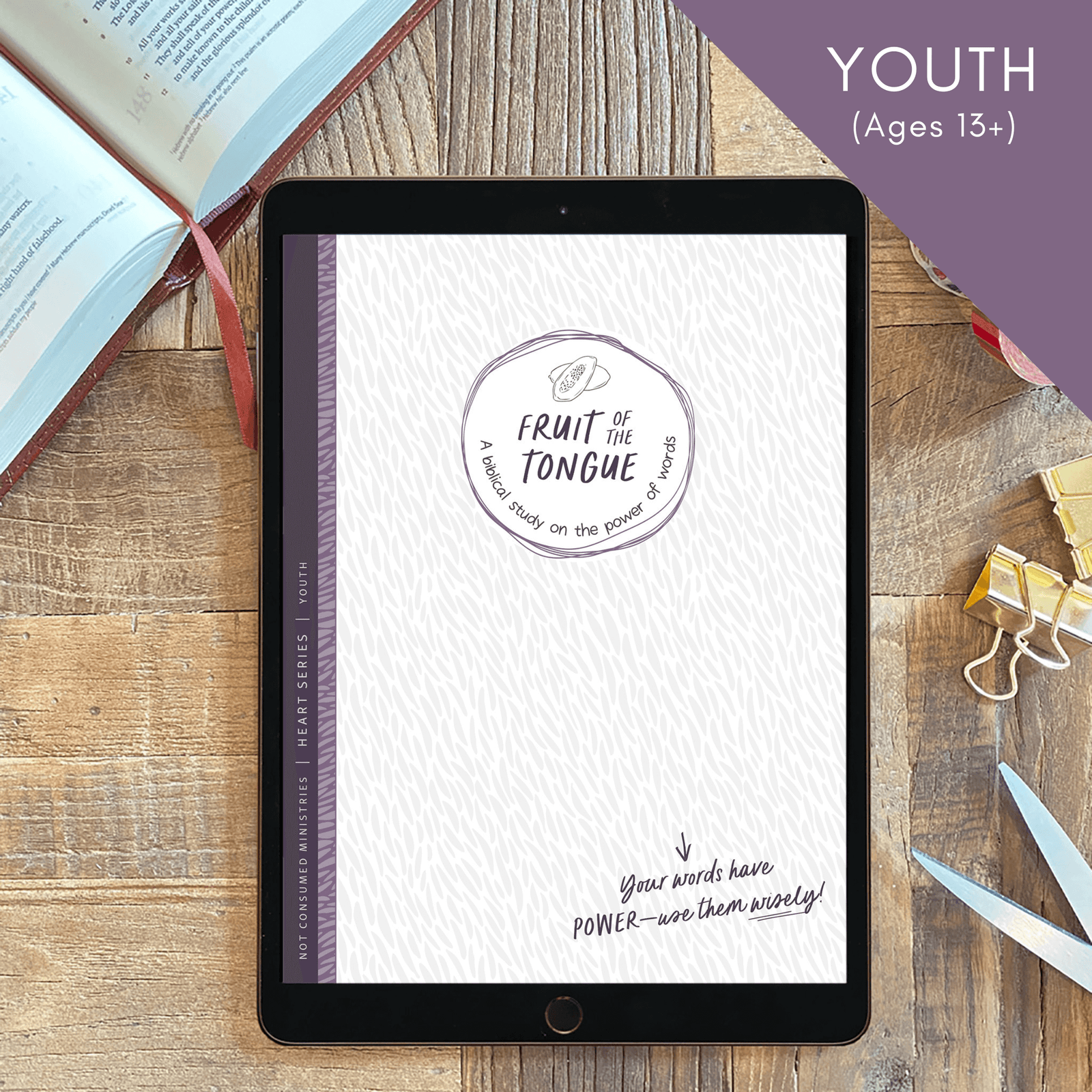 Fruit of the Tongue Bible study digital for teens