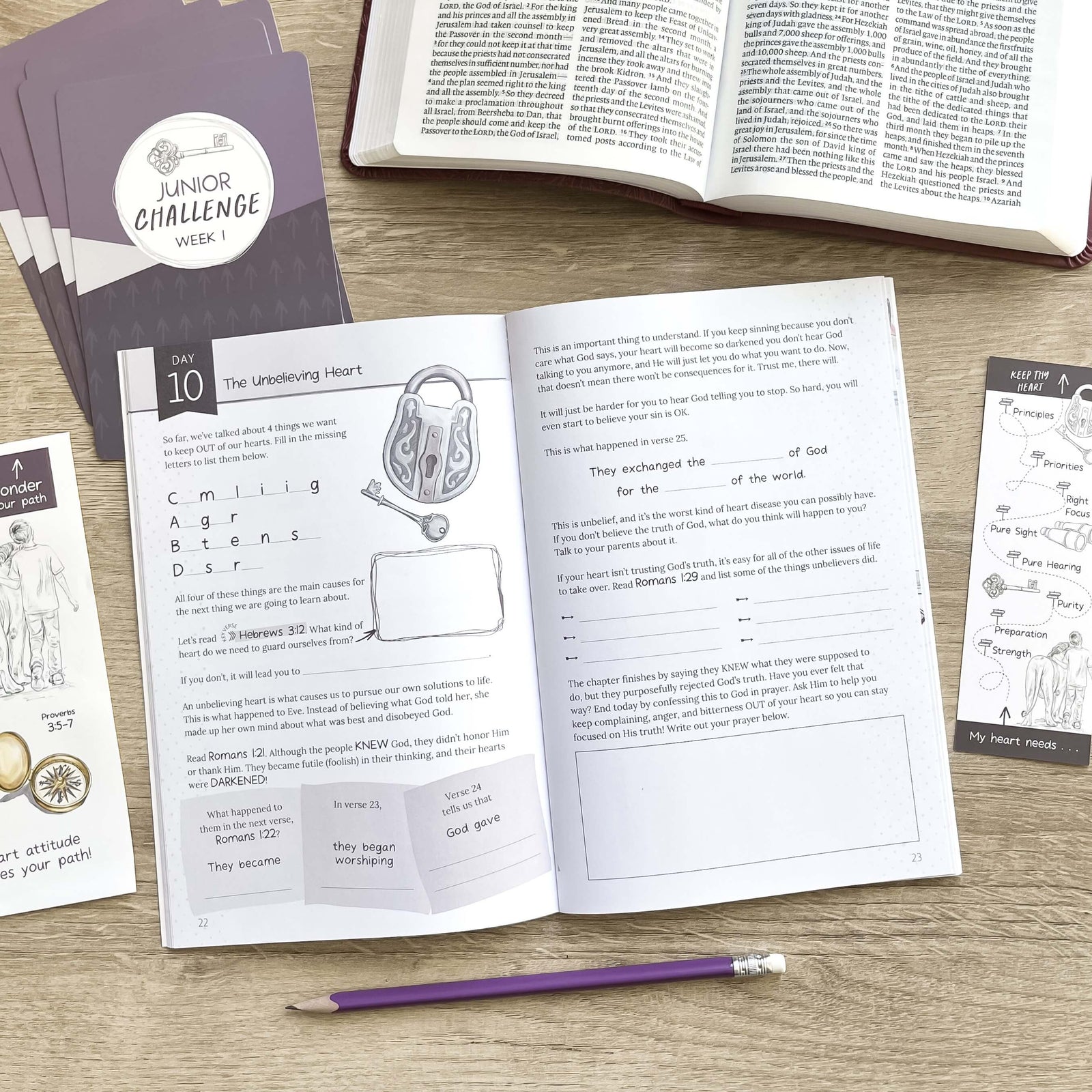 Keep Thy Heart Bible study for kids inside