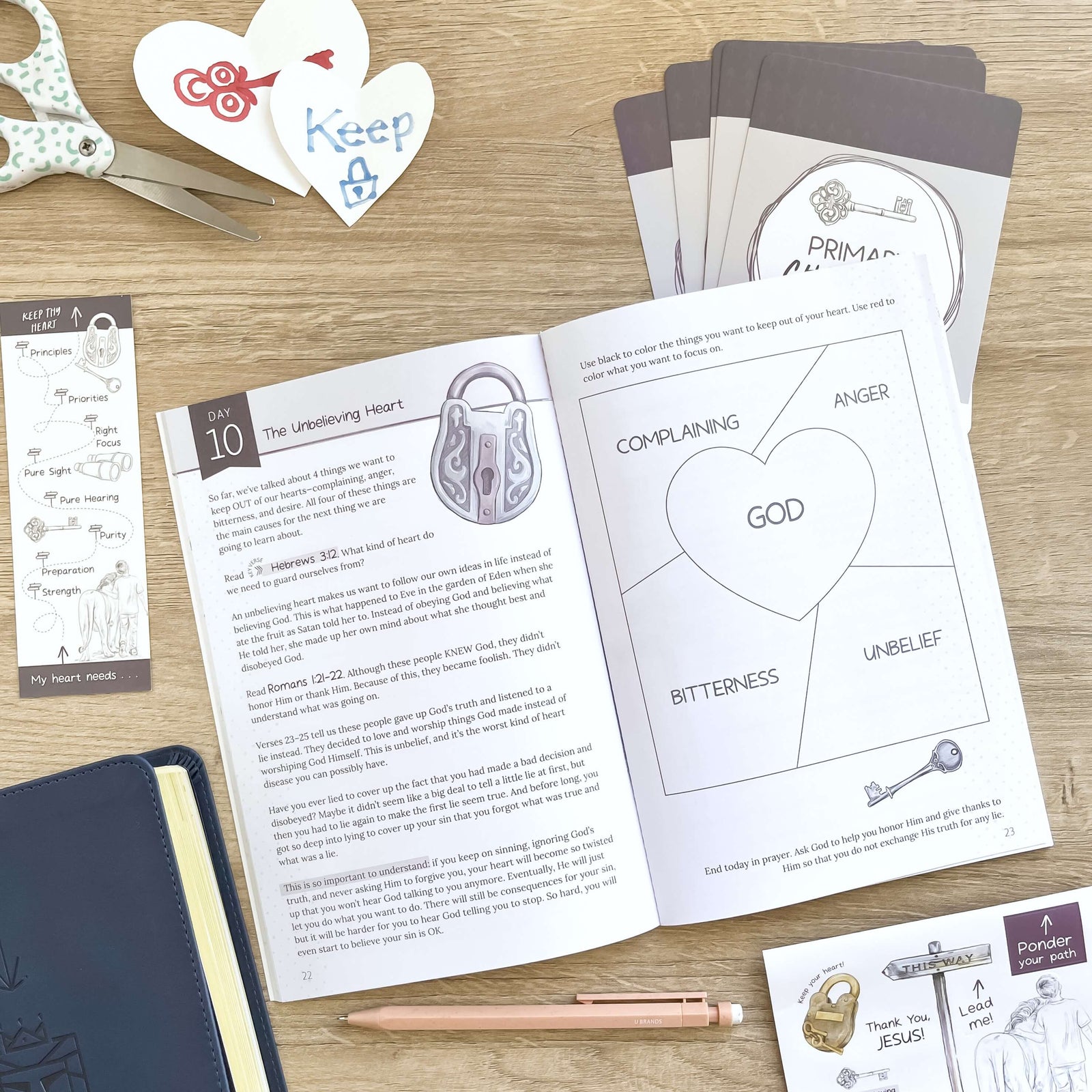 Keep Thy Heart Bible study for children inside