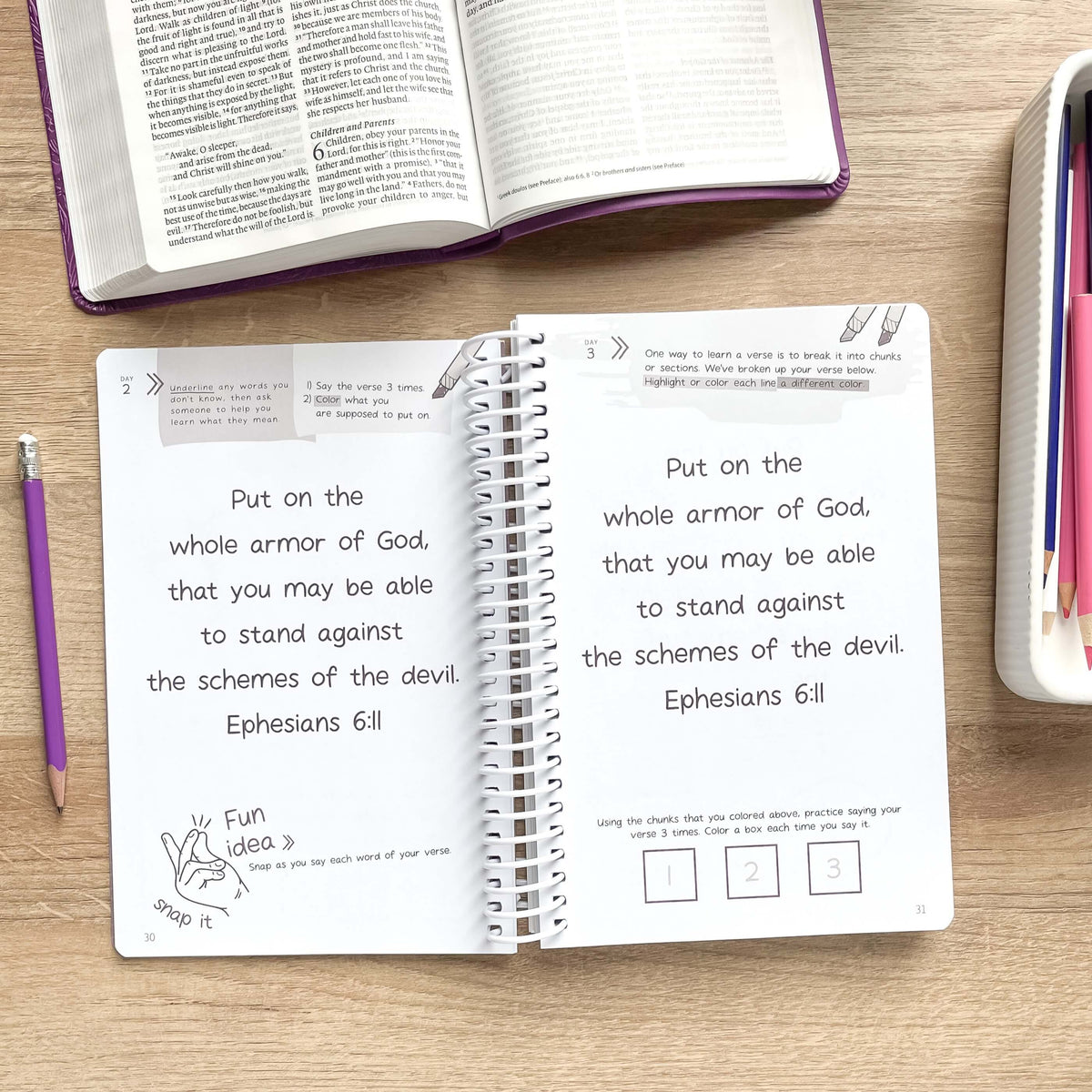Scripture Memory Journal Bundle for children
