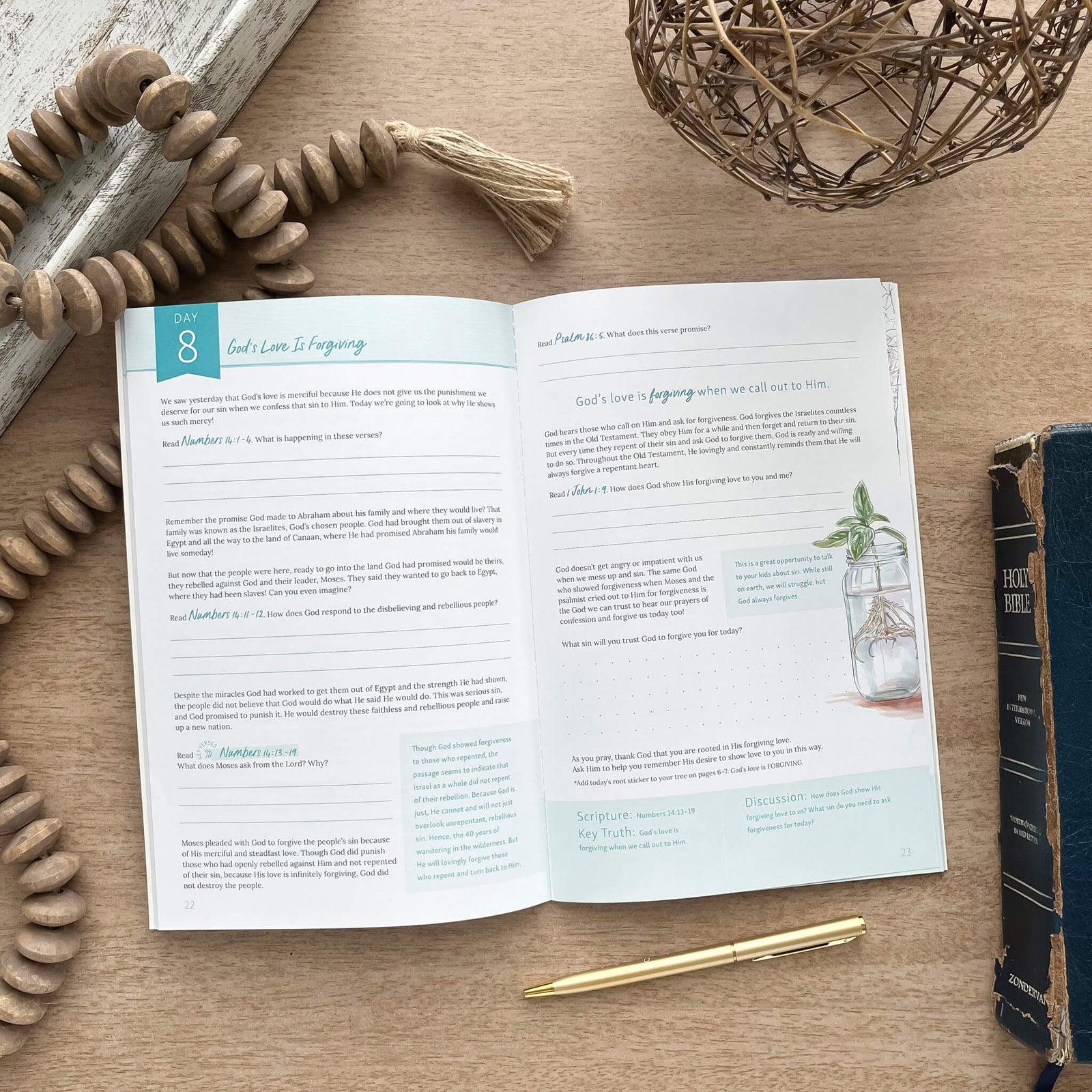 Strong Roots Bible Study parent guide inside